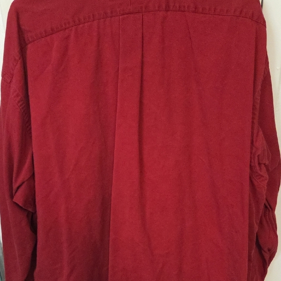 Vintage Polo by Ralph Lauren Red Long-Sleeve Button-Down Shirt - Picture 3 of 4